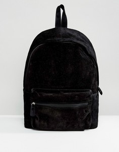 Черный замшевый рюкзак ASOS - Черный