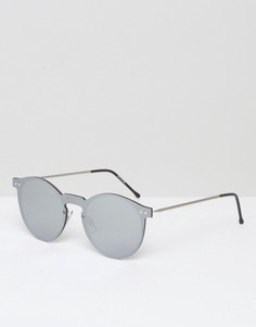 Солнцезащитные круглые очки с зеркальными линзами Spitfire - Серебряный