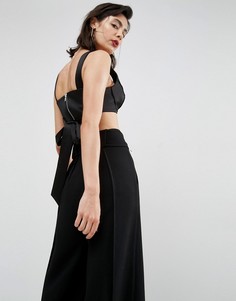 Атласный бралетт ASOS PREMIUM - Черный