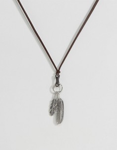 Ожерелье с подвеской-пером ALDO - Коричневый