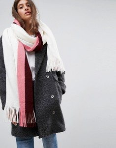 Мягкий шарф с длинными кисточками ASOS - Серый