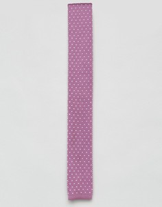 Трикотажный галстук с узором 7X - Фиолетовый