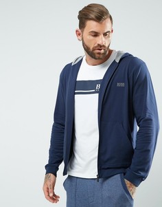 Худи на молнии BOSS by Hugo Boss - Темно-синий