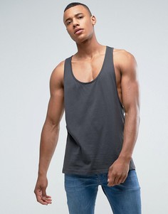 Черная майка со спинкой-борцовкой ASOS - Черный