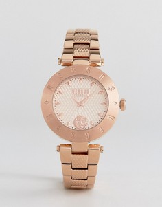 Золотисто-розовые часы с браслетом и логотипом Versus Versace S7713 - Золотой