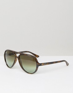 Солнцезащитные очки-авиаторы Ray-Ban 0RB4125 - Коричневый
