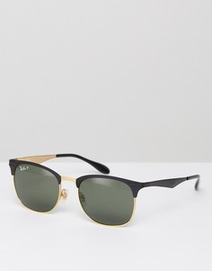 Солнцезащитные очки клабмастер с поляризованными стеклами Ray-Ban 0RB3538 - Черный