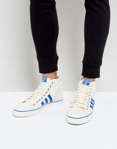 Белые высокие кроссовки adidas Originals Nizza BZ0543 - Белый