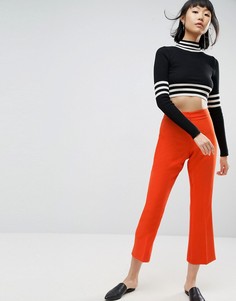 Узкие брюки клеш ASOS Tailored - Оранжевый