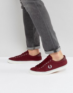 Красные парусиновые кроссовки Fred Perry Underspin - Красный