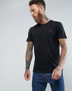Черная зауженная футболка Abercrombie & Fitch - Черный