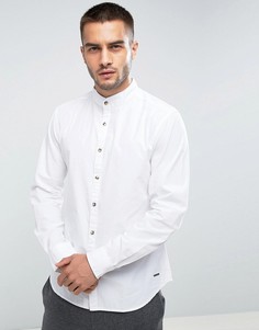 Приталенная рубашка с воротником на пуговице Esprit - Белый