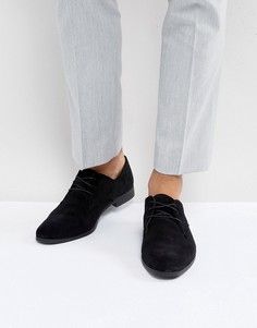 Черные замшевые туфли на шнуровке Zign - Черный