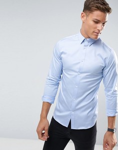 Приталенная рубашка Selected Homme - Синий
