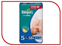 Подгузники Pampers Active Baby Junior 11-18кг 58шт 4015400203582