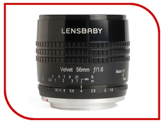 Объектив Lensbaby Velvet 56 mm F/1.6 1:2 Macro Black for Nikon 83008 / LBV56BN