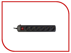Сетевой фильтр Ippon BK-232 6 Sockets 3m Black