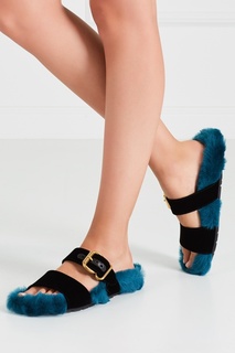 Комбинированные сандалии Prada