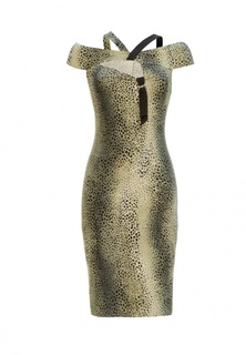 Платье Ано Зеленый леопард