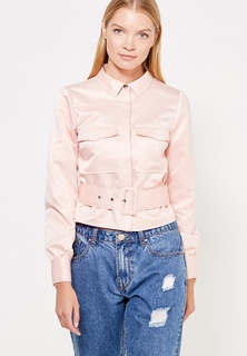 Куртка LOST INK SATEEN BELTED CROP SHIRT