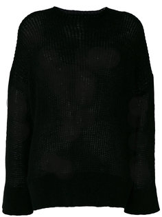 пуловер с высокой горловиной в рубчик 8pm