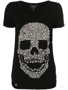 футболка с черепом из жемчужных бусин Philipp Plein