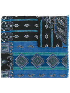 paisley pattern printed scarf Etro