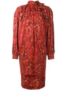 платье с высокой горловиной Nina Ricci Vintage