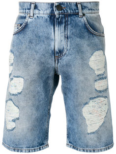 шорты с потертой отделкой Versace Jeans