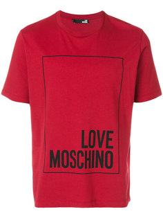 футболка с принтом логотипа Love Moschino