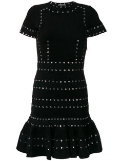 платье с отделкой люверсами  Alexander McQueen
