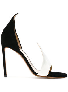 pointed detail open toe pumps Francesco Russo