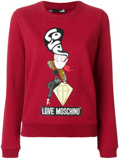 толстовка с принтом Love Moschino