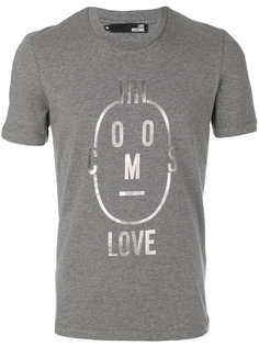 футболка с принтом лица Love Moschino