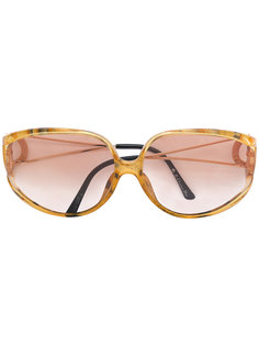 oversized marbled sunglasses Christian Dior Vintage