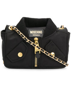 сумка на плечо в виде байкерской куртки Moschino