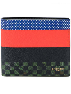 двухцветный бумажник дизайна колор-блок Givenchy