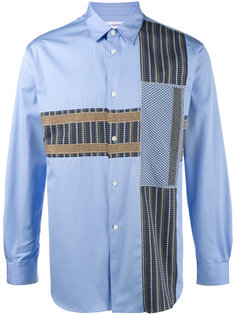 рубашка с контрастными заплатками Comme Des Garçons Homme Plus