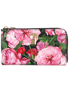 кошелек с принтом роз Dolce & Gabbana