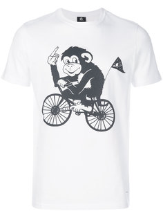 футболка с принтом мартышки на велосипеде Ps By Paul Smith