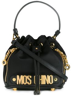 сумка-мешок мини с логотипом  Moschino
