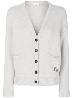 кардиган со значками  Saint Laurent