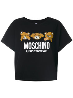 футболка с логотипом Moschino