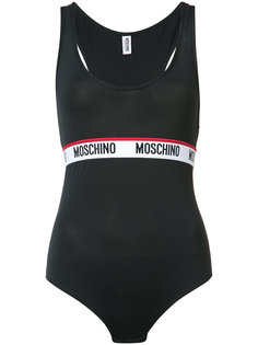 боди с логотипом  Moschino