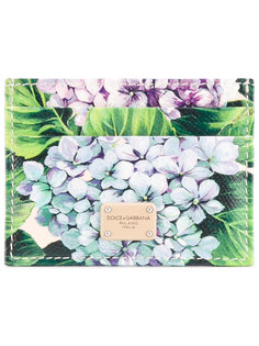 визитница с принтом гортензий Dolce & Gabbana