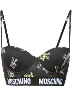 бюстгальтер с принтом Moschino