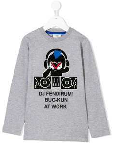 топ с принтом DJ Fendirumi Fendi Kids