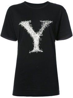 футболка с принтом буквы Y Yohji Yamamoto