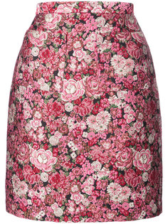 floral patterned mini skirt Adam Lippes