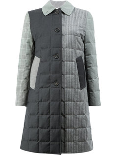 стеганое пальто в стилистике пэчворк Thom Browne